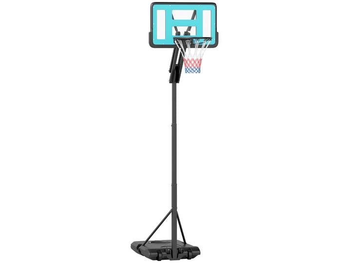 Panier de basket-ball d'extérieur Sportnow avec hauteur réglable 180-270 cm