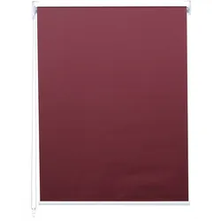 Rollo MCW-D52, Fensterrollo Seitenzugrollo Jalousie, Sonnenschutz Verdunkelung blickdicht 70x230cm ~ bordeaux