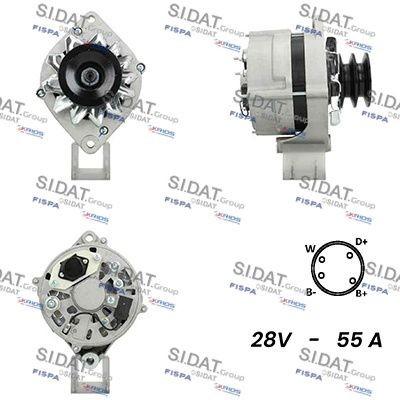 SIDAT A24BH0102A2 Lichtmaschine Generator LiMa 55A 24V für SCANIA G I P I R I T