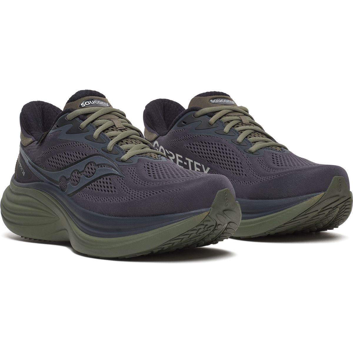 Saucony Triumph 24 GTX Men's ebony/fatigue (1001) 44 S101651-1001-44-MEDIUM