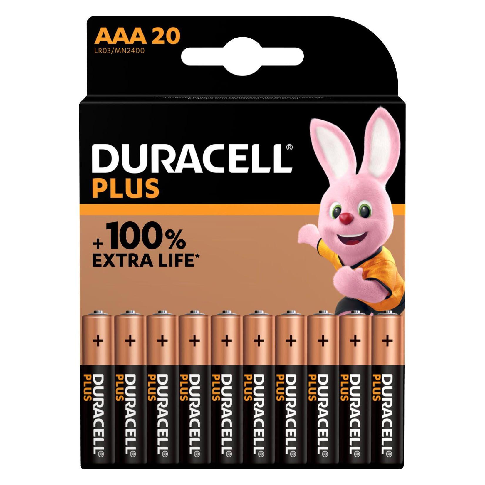 Duracell Plus (20 Stk., AAA) (Plus-AAA CP20)