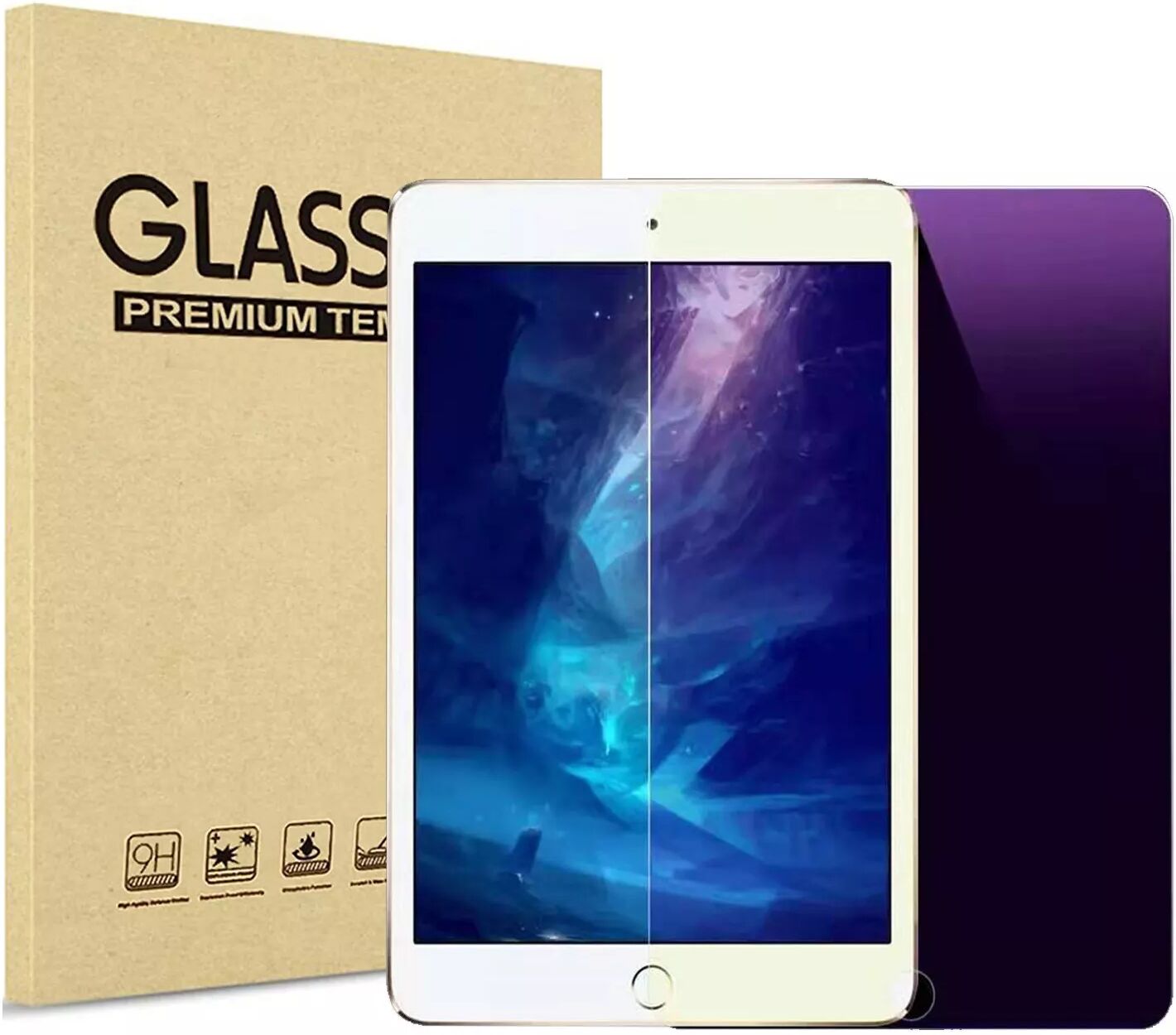 INF Protecteur d'écran pour tablette en verre trempé, pack de 2