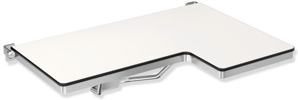 Hewi System 900 Hewi System 900 rabattable 900.51.208XA 842 x 538 mm, gauche, en forme de L, finition mate