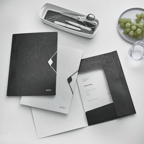 Leitz Wow Elastikmappe   A4   Pp   Sort