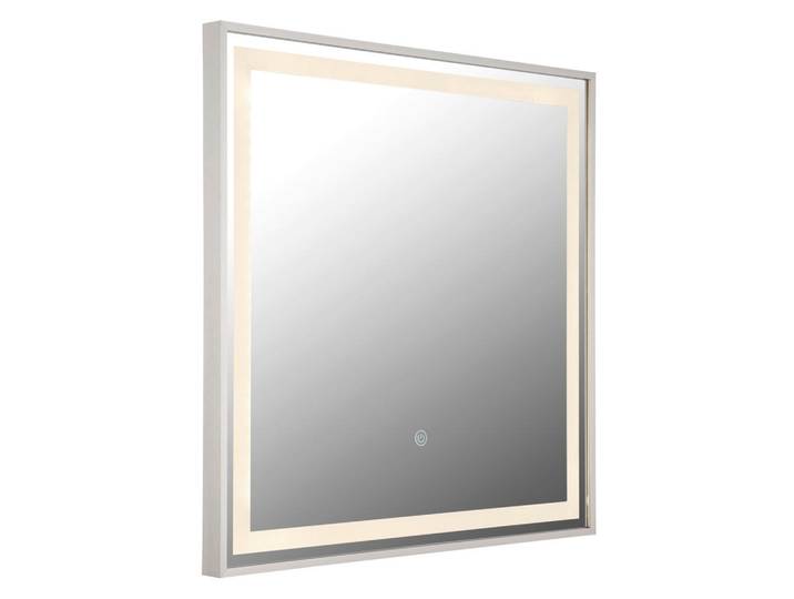 Globo Badezimmerspiegel, Metall, Kunststoff, Glas, quadratisch, 50x50x2.8 cm, CE, Badezimmer, Badezimmerspiegel, Badspiegel