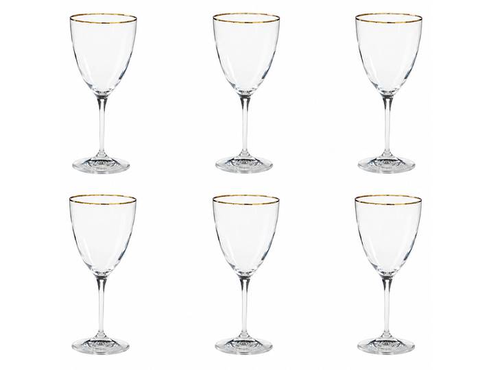 Verres à vin Sensa Doré ensemble de 6 20cm Transparent/Doré