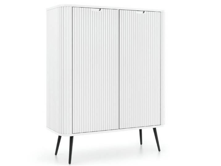 yourhouse24 Highboard Zova K-103 zweitürige Kommode, kanneliert, abgerundet