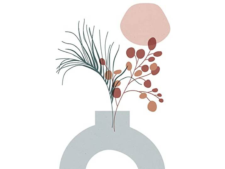 Komar Wandbild - Bohemian Vase - Größe: 50 x 70 cm - Poster, Kunstdruck, Dekoration, Wohnzimmer, Schlafzimmer