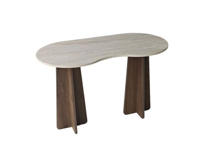 Calicosy COMO Schreibtisch mit organisch geformter Oberseite, 120 cm