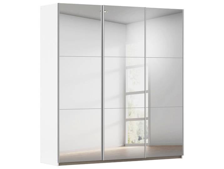 Rauch Möbel Schwebetürenschrank, Weiß, 3 Fächer, 196x210x59 cm, Schlafzimmer, Kleiderschränke, Schwebetürenschränke