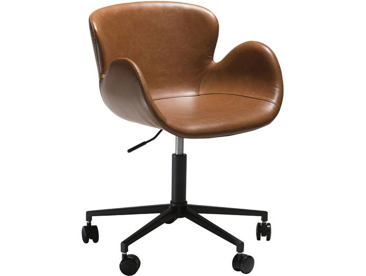 DAN-FORM Bürostuhl Gaia Brown Kunstleder H 75 cm - Bürostuhl