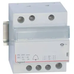 Legrand 413092 Klingeltrafo 2/3A 24VA prim.230VAC sek.12/8VAC Strom 4TE
