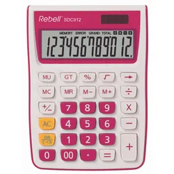 Rebell Tischrechner SDC912 pink/weiß