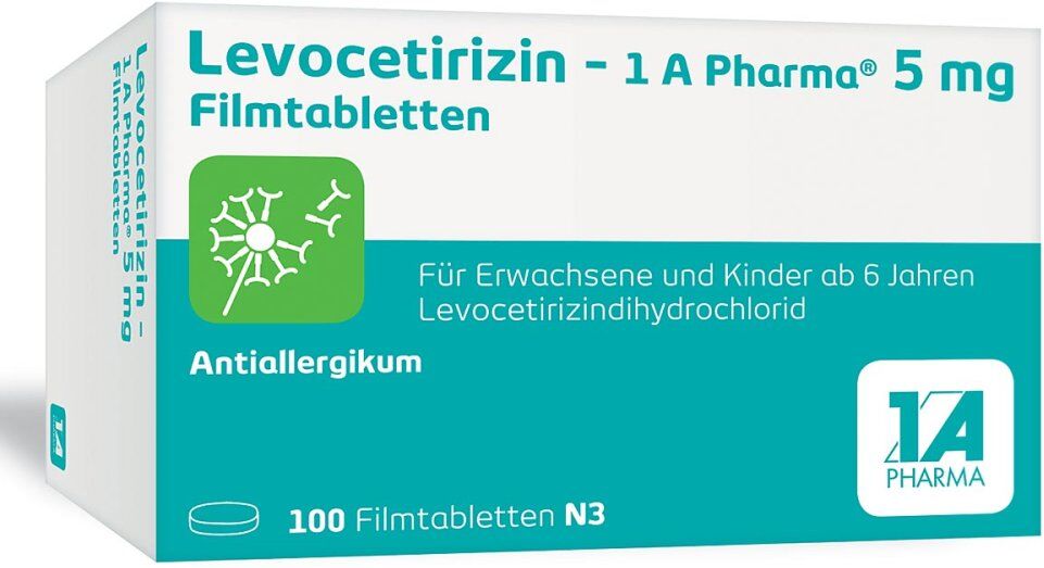 Levocetirizin - 1 A Pharma® 5 mg Filmtabletten 100stk