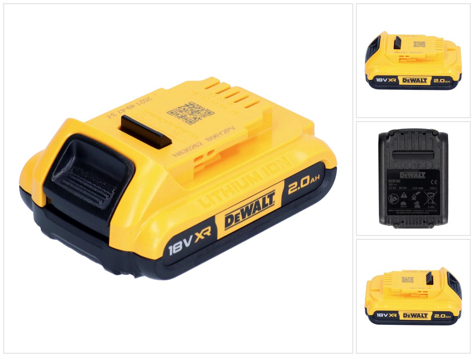 DeWalt DCB183-XJ 18V 2,0 Ah Li-Ion Akku - Zwart