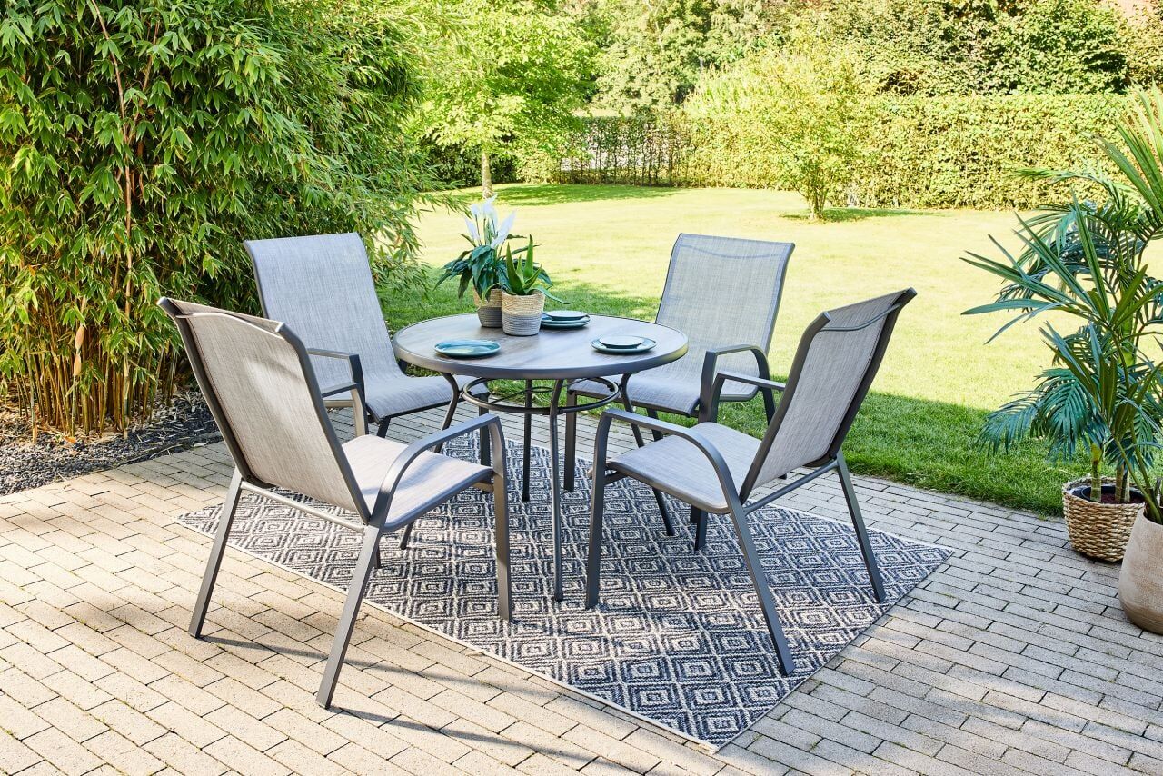 TrendLine Tisch Rio anthrazit Ø 96 cm,