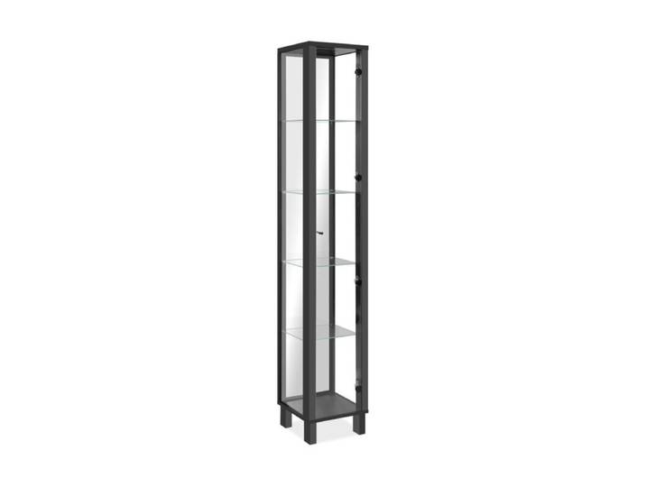 Liadomo Falbi schmale Vitrine mit Spiegelrückwand Industrial, M