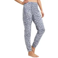 Calida Sleep Over Pyjama Pants With Cuff Weiß/Blau Baumwolle Medium Damen