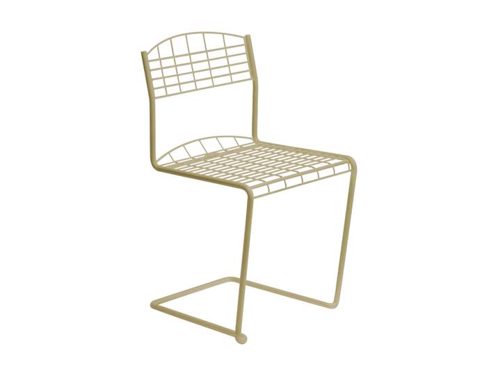 Grythyttan Stålmöbler High Tech Stuhl Ivory