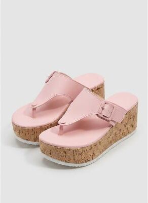 LightInthebox Women's Beach Vacation Beach Vacation Wedge Round Toe Vacation Faux Leather Loafer Black White Pink