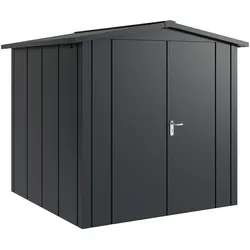 Hörmann Metall-Gerätehaus "Juno" mit Satteldach, JSD5 - Design, 214 x 214 cm (B x T),anthrazit,
