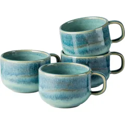 Gipfelstück Kaffeeobertasse 4er-Set TIEFER SEE - B/H/T ca. 27.00x13.50x27.00