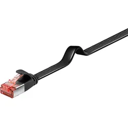 Goobay Flachkabel U/FTP Cat6 schwarz 1,5m 94232