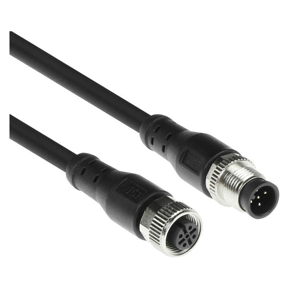 ACT Industrial 5.00 meters Sensor cable M12A 5-pin male to M12A 5-pin female, Superflex Xtreme TPE cable (SC3503)