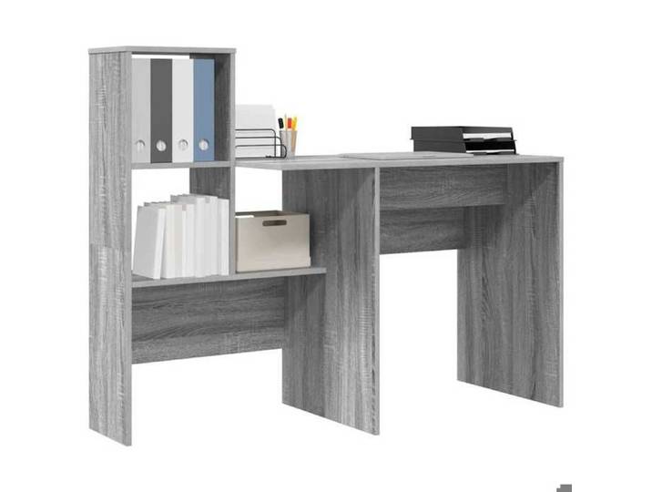 Rehausseur Bureau/Bureau d'ordinateur - VENT-FLASH - Gris Sonoma 131 5x50x106 5cm Bois d'ingénierie &26_5847385