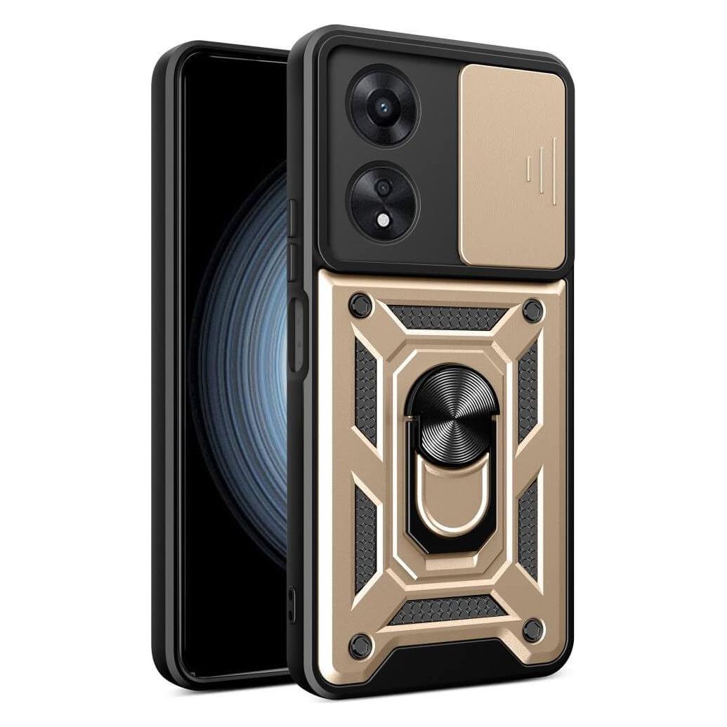 Cover-Discount OPPO A58 4G - Armor Case mit Kickstand gold (Oppo A58 4G) (660170331F)
