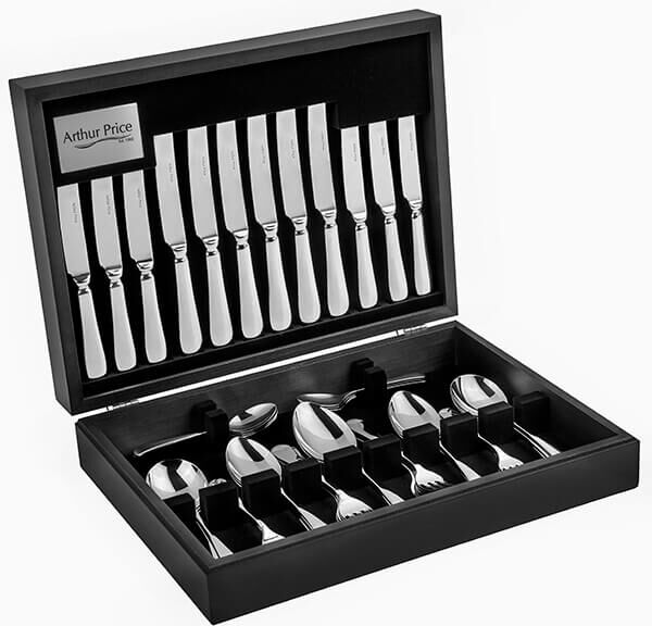 Arthur Price Classic Old English 124 Piece Cutlery Canteen FREE Extra 12 Tea Spoons