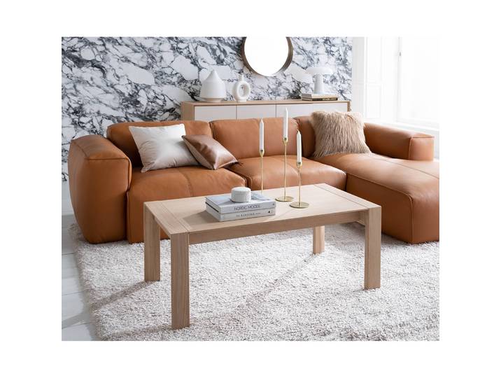 Table basse 110cm Beige/Marron