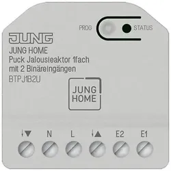 JUNG JH Puck Jalousieaktor 1fach mit 2 Bin BTPJ1B2U