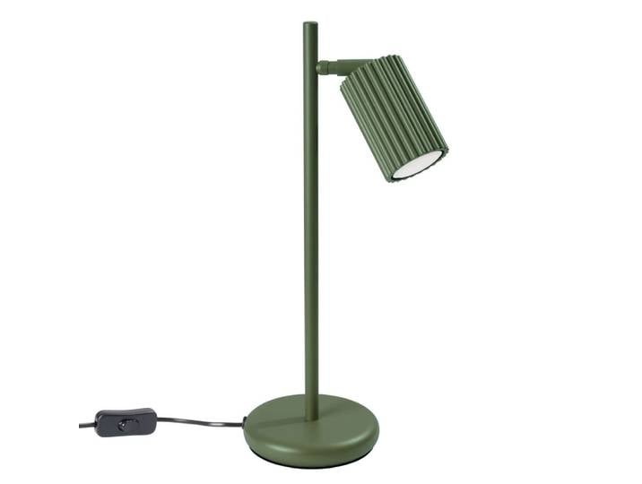 Lampe de table verte au design moderne et à lumière réglable
