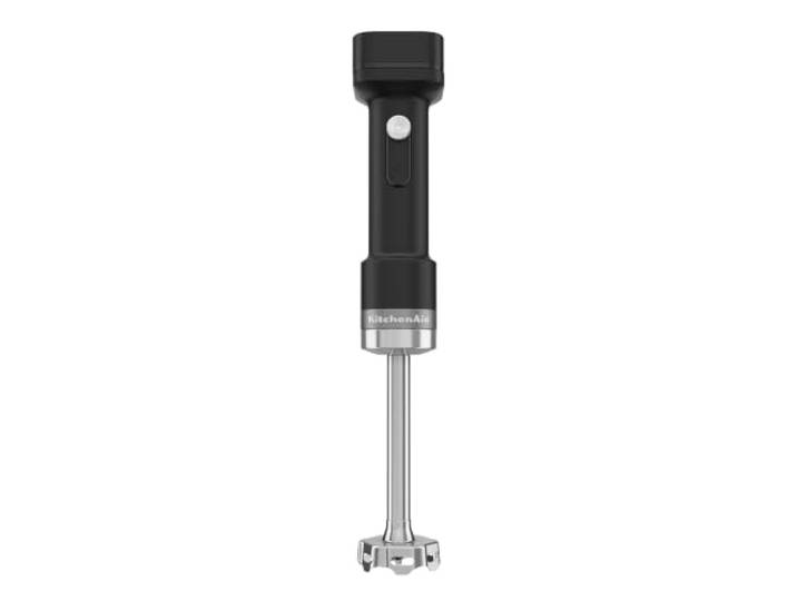 KitchenAid Kabelloser Stabmixer - Go Cordless - 1L BPA-freier Becher - Schneebesen und Zerkleinerer - Kratzschutz - Edelstahlklingen - Mit Akku - Schwarz