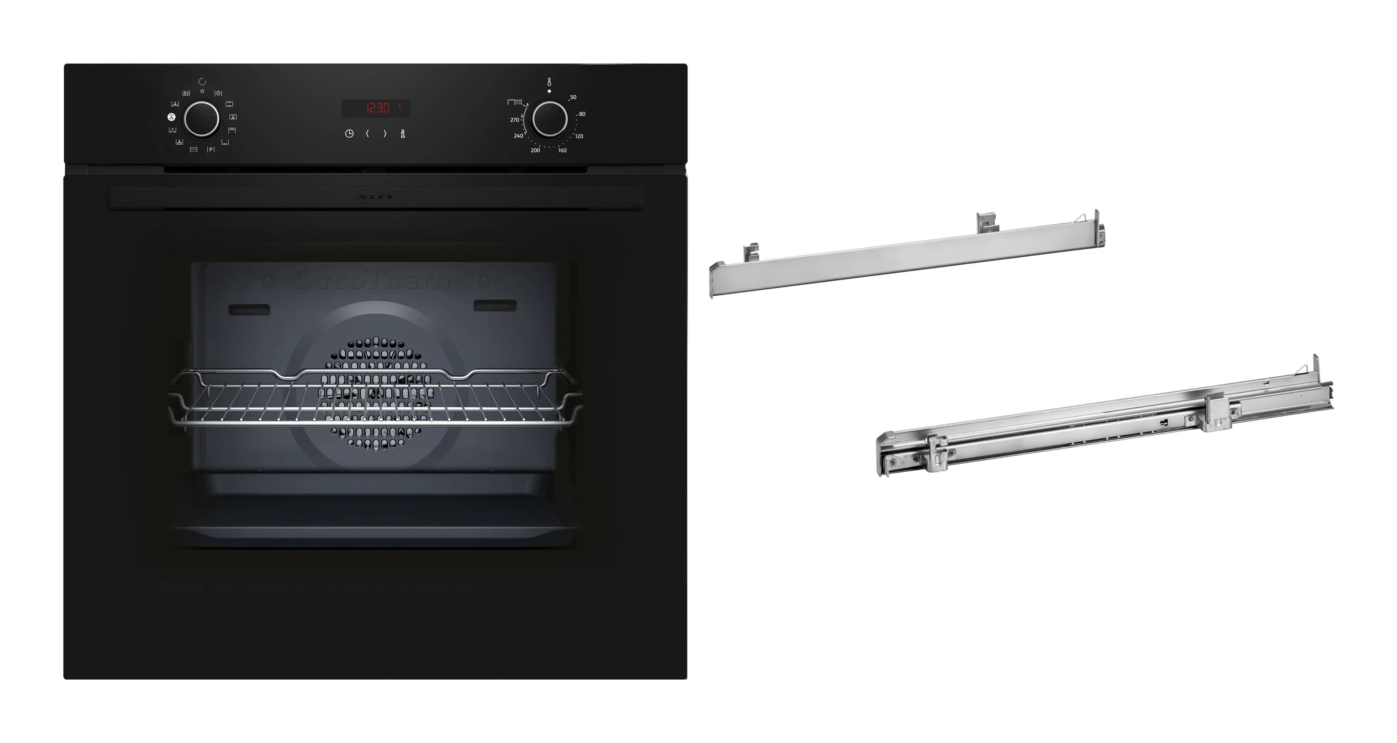 Neff BMK120KBSP (B2CVG6AK3 + Z11TI15X0) Einbaubackofen groß Dampfgaren AutoClean