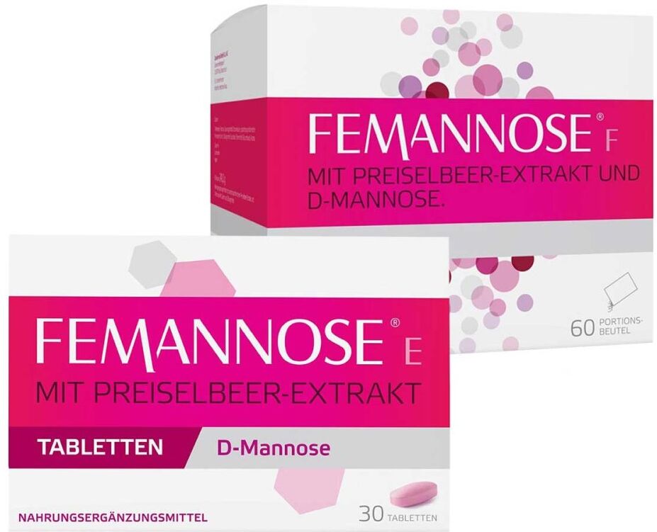 Femannose E Tabletten (30 stk) & Femannose F Granulat (60 stk)