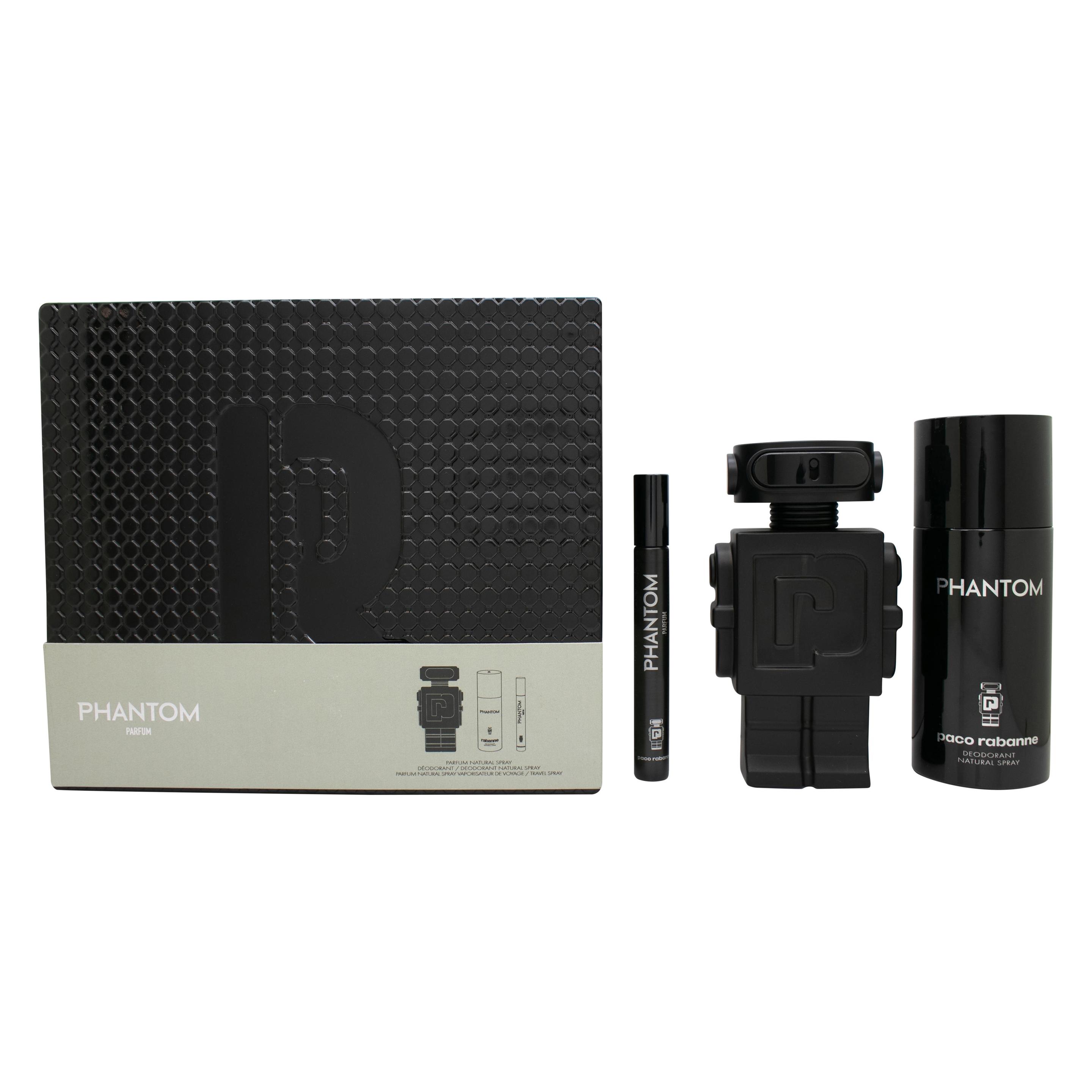 Paco Rabanne Rabanne Phantom Perfume Set 100ml Perfume Spray 150ml Deodorant Spray 10ml Perfume Spray (3349668656264)