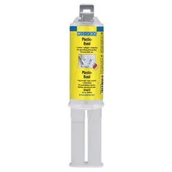 WEICON 10562024 - Strukturkleber, Plastic-Bond, cremeweiß, milchig, 24 ml