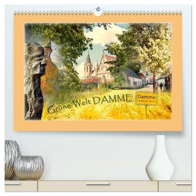 Grüne Welt DAMME (hochwertiger Premium Wandkalender 2027 DIN A2 quer), Kunstdruck in Hochglanz