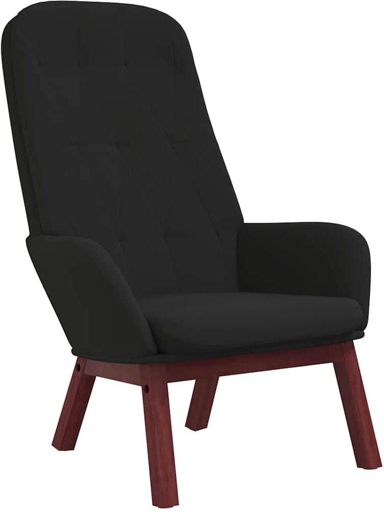 vidaXL Chaise de relaxation Noir Velours