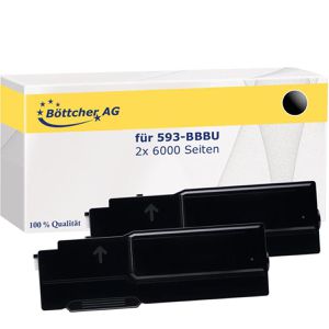 kompatibel für Dell 593-BBBU 2x schwarz Value Pack Kompatibler Toner , 2 Stück
