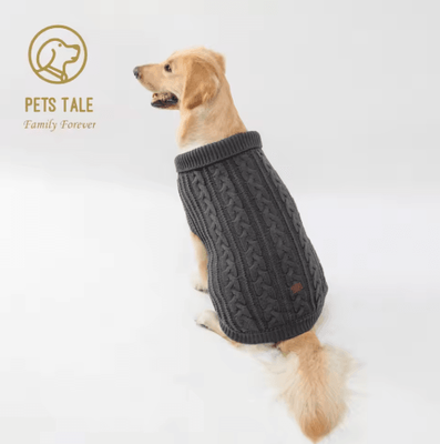 Inspire Picks Cozy Knitted Dog Sweater Warm Winter Pet Clothes For Stylish Dogs gray xxxl
