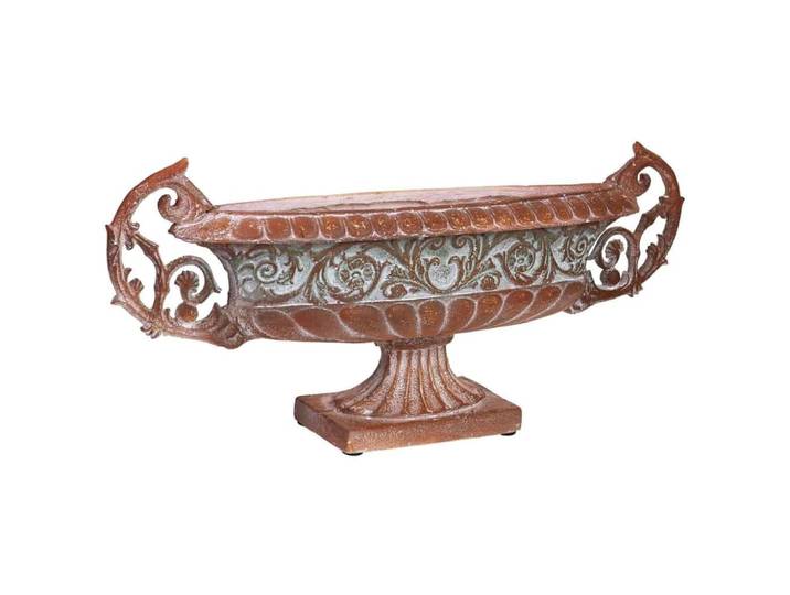 Centre de table en cuivre magnésium 81x19x35,5h cm