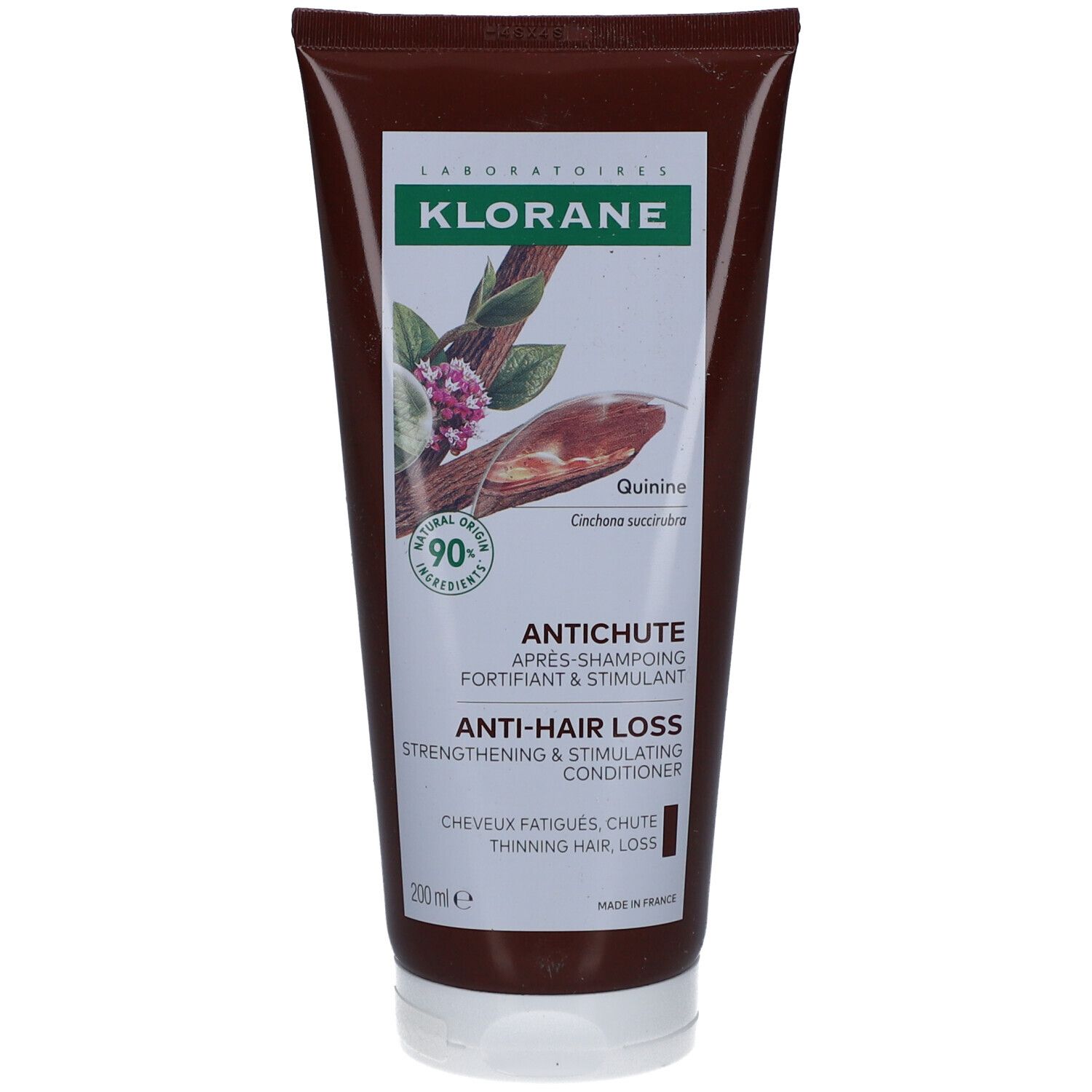 Klorane Kinine Versterkende En Stimulerende Conditioner Tegen Haaruitval, Futloos Haar, Ha 200 ml Shampoo