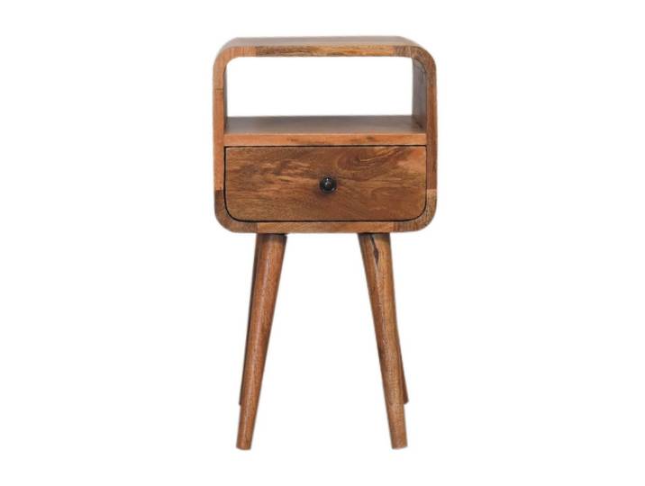 NACHTTISCH mit offenem Fach, 1 Schublade, 1 Offenes Fach, Beige