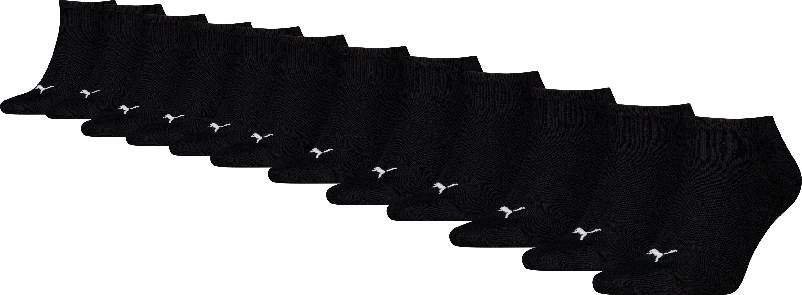Sneakersocken PUMA "PUMA UNISEX SNEAKER PLAIN 12P ECOM", Herren, Gr. 35-38, schwarz, Baumwollmischung, Socken Sneakersocken, Multipack, Baumwollmischung schwarz 35-38