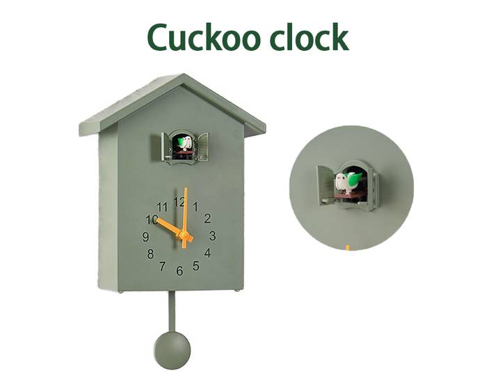 Horloge murale coucou à quartz, 20x25cm, oiseau moderne, montre-bracelet pour salon, horloges d'horlogerie, minuterie, bureau, décoration de la maison, cadeaux