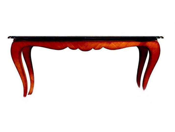 JVmoebel Esstisch Eleganter ausziehbarer Holztisch in warmem Braun (Packung, 1-St., 1x Esstisch), Made in Europa