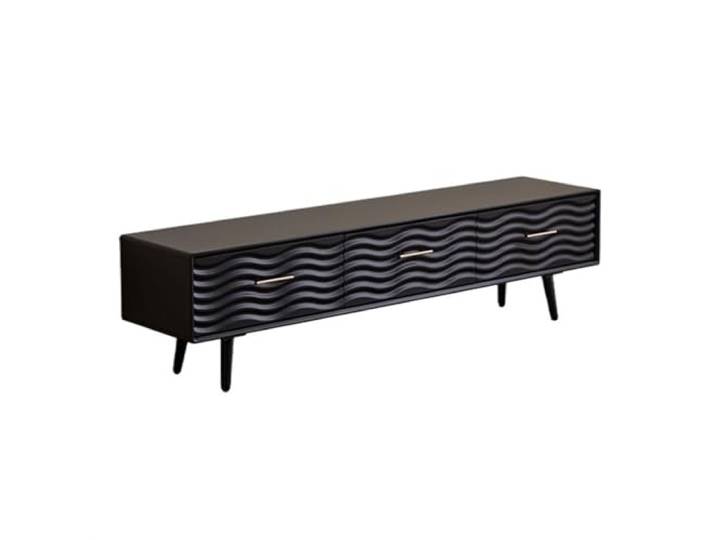 Medieneinheit Wandschrank, Bodenschrank, 1,8 m, schwarzer TV-Schrank